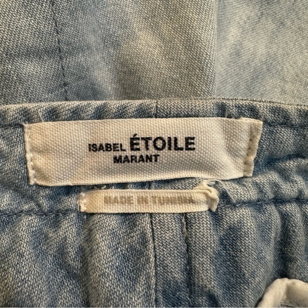 Isabel Marant Etoile Women's Marius High Waist Shorts Size XS Light Blue - Picture 8 of 11